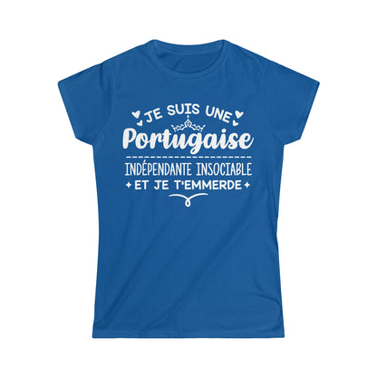 Je suis une Portugaise indépendante insociable