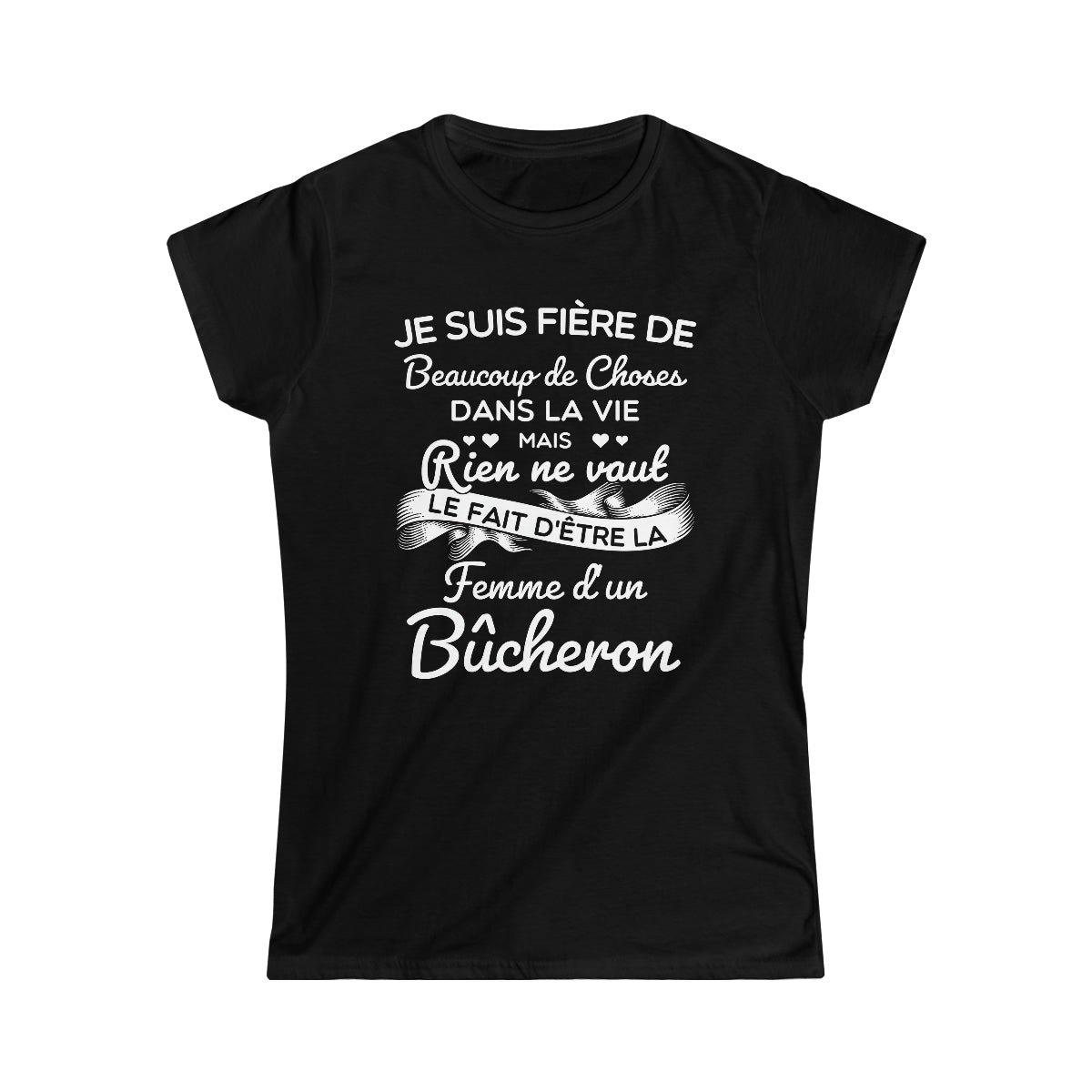 Fière femme d'un Bûcheron