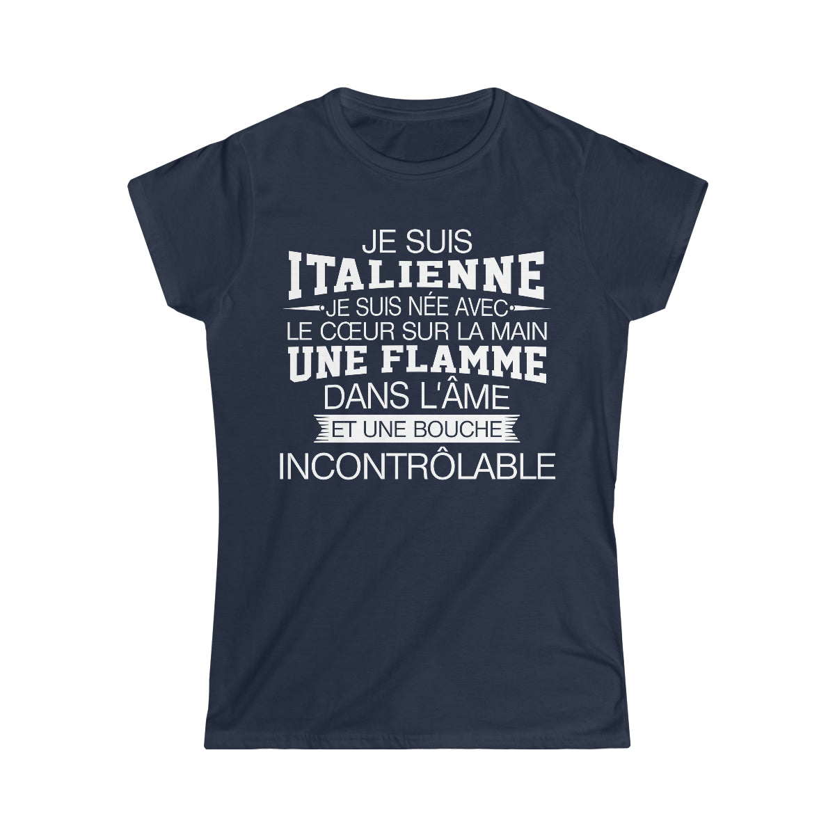 Je suis Italienne, je suis née avec le coeur sur la mai