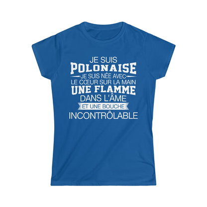 Je suis Polonaise, je suis née avec le coeur sur la mai