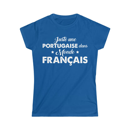Juste une Portugaise dans monde Français