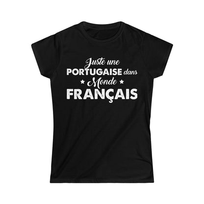 Juste une Portugaise dans monde Français