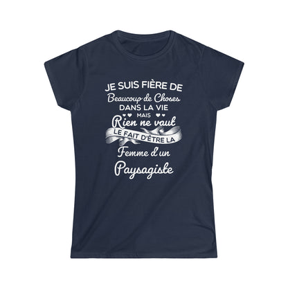 Fière femme d'un Paysagiste