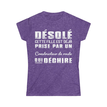 Prise par un Constructeur de route qui déchire