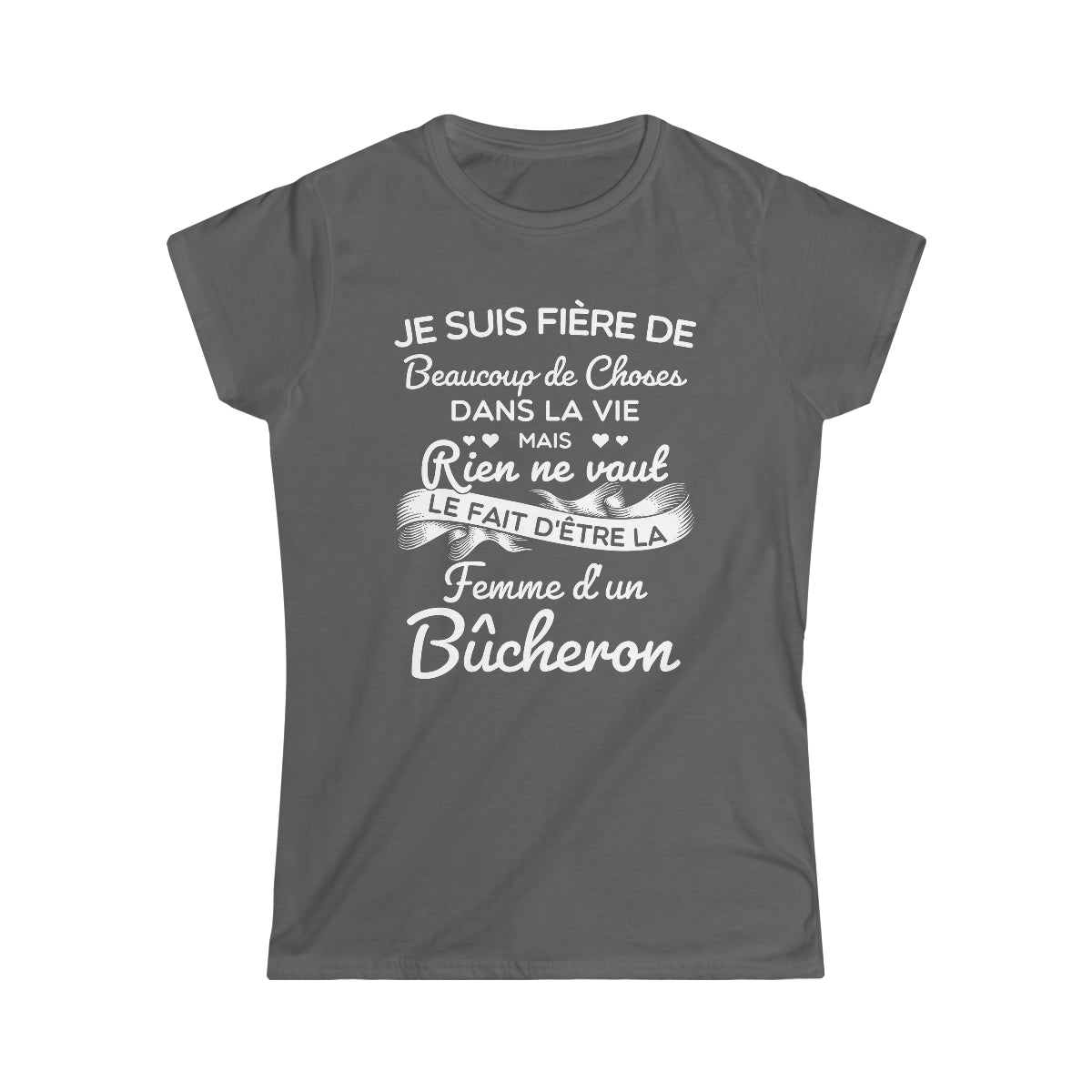 Fière femme d'un Bûcheron
