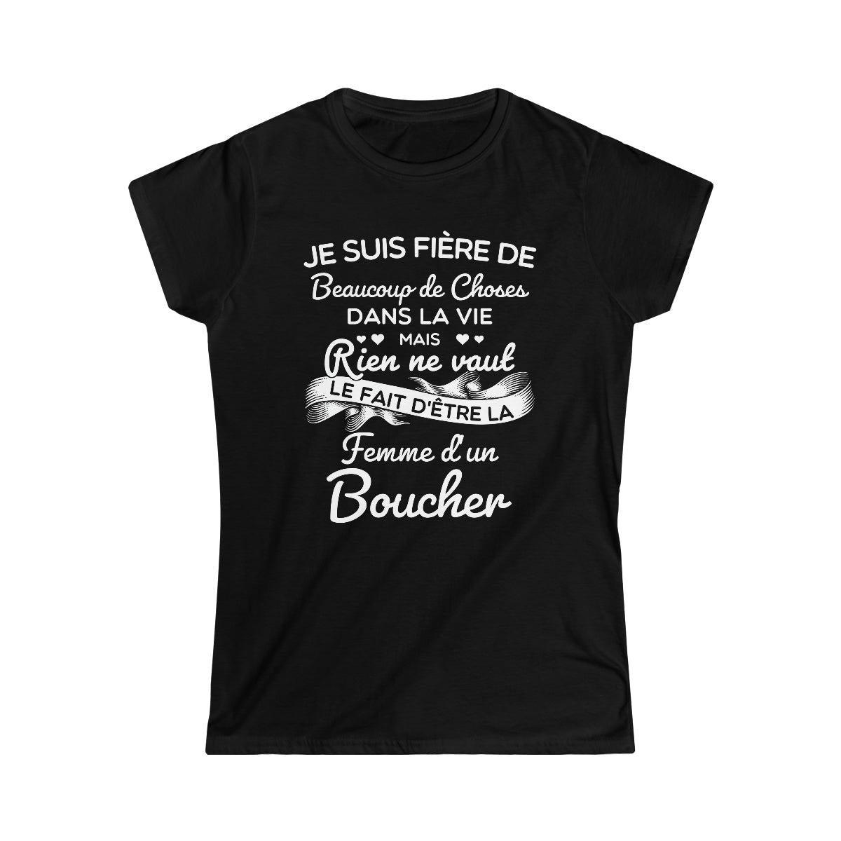 Fière femme d'un Boucher