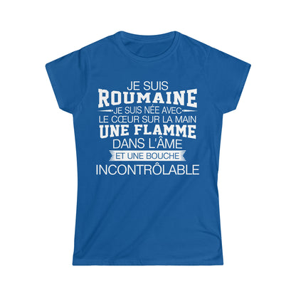 Je suis Roumaine, je suis née avec le coeur sur la mai