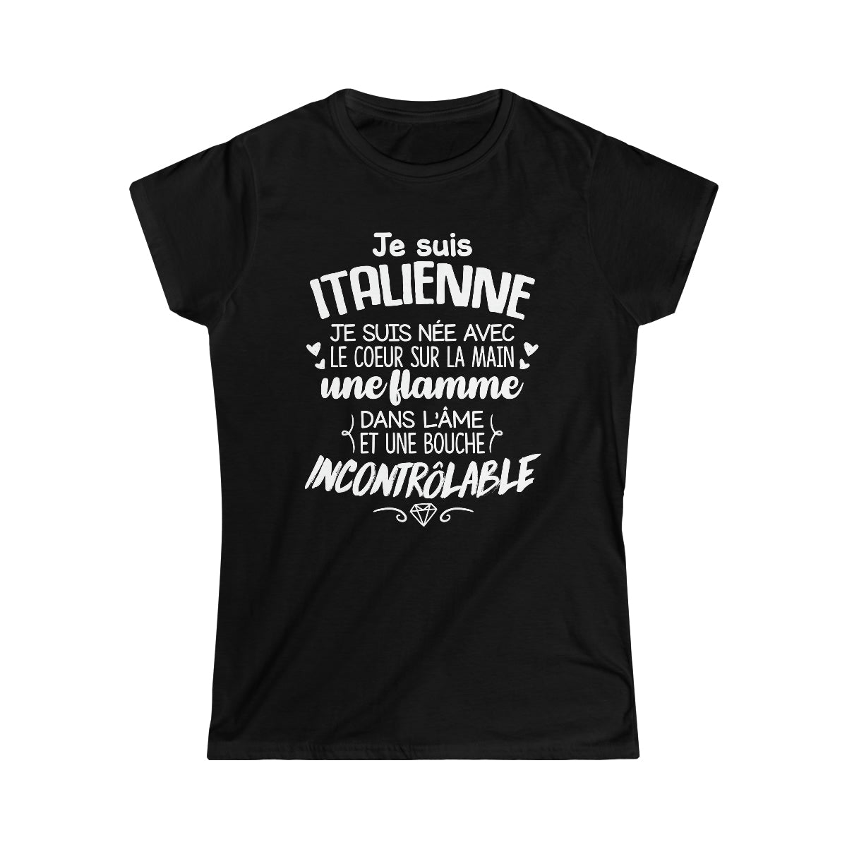 Je suis Italienne, je suis née avec le coeur sur la mai