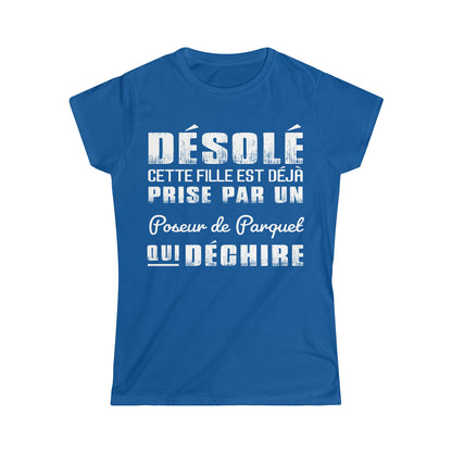 Prise par un Poseur de Parquet qui déchire