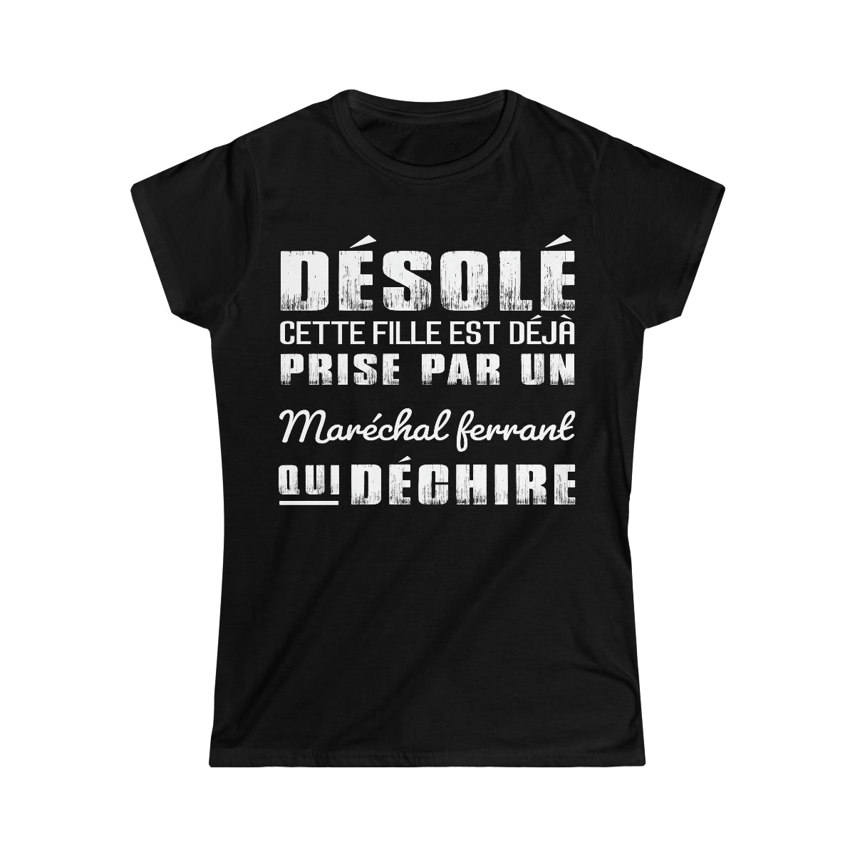 Prise par un Maréchal ferrant qui déchire