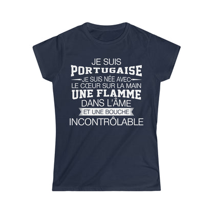 Je suis Portugaise, je suis née avec le coeur sur la mai