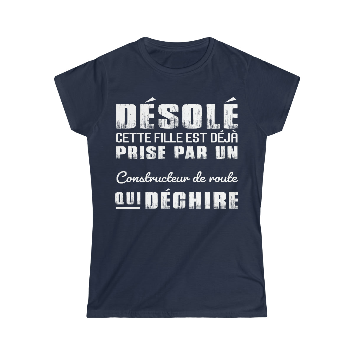 Prise par un Constructeur de route qui déchire