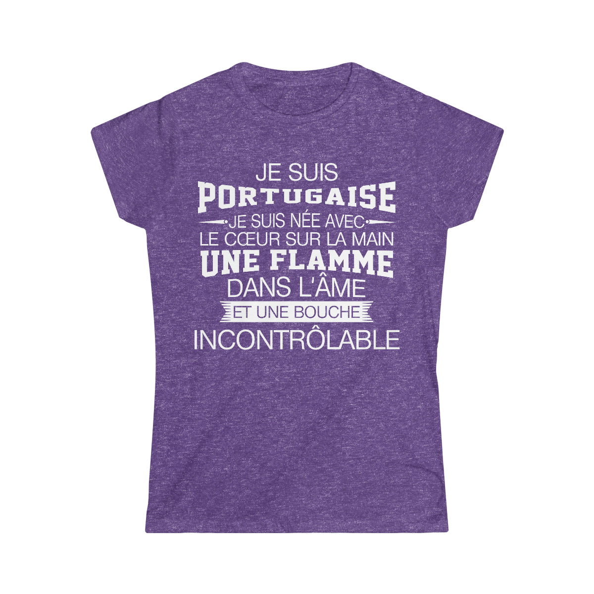 Je suis Portugaise, je suis née avec le coeur sur la mai