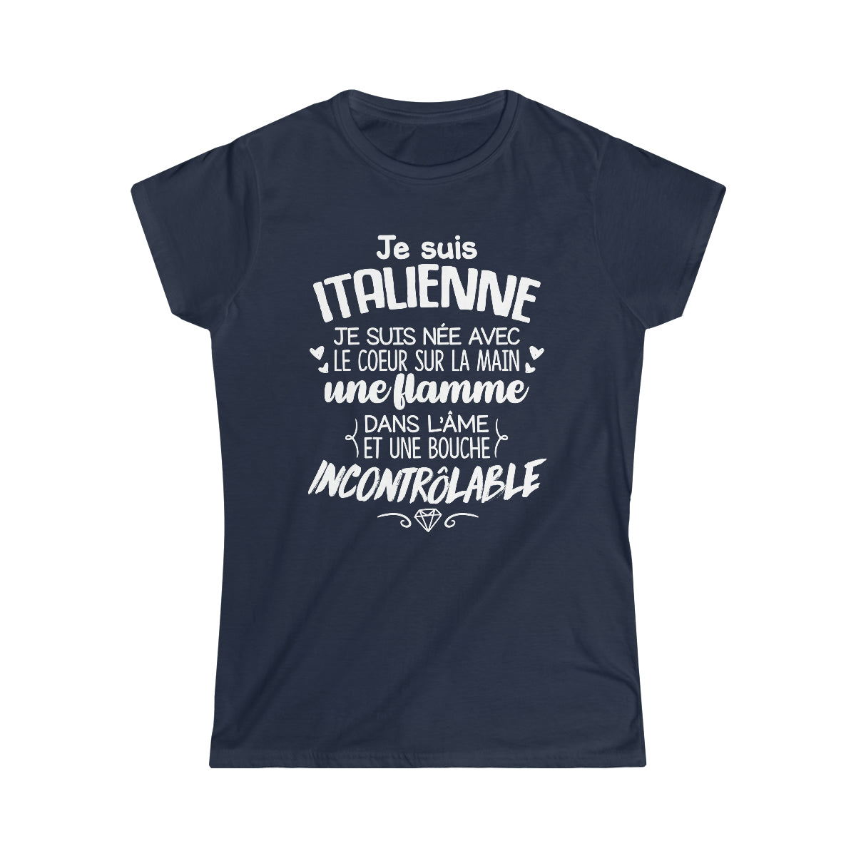 Je suis Italienne, je suis née avec le coeur sur la mai