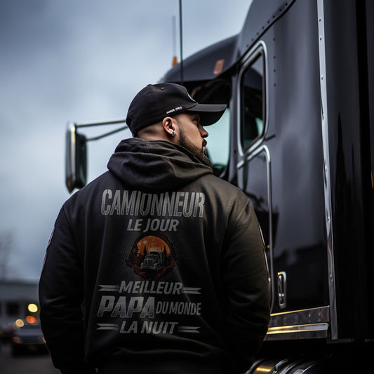Camionneur le jour, papa la nuit