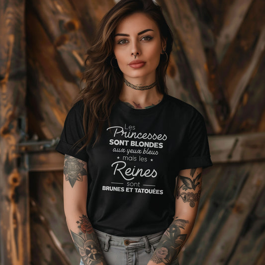 Les princesses sont blondes aux yeux bleus mais les reines sont brunes et tatouées