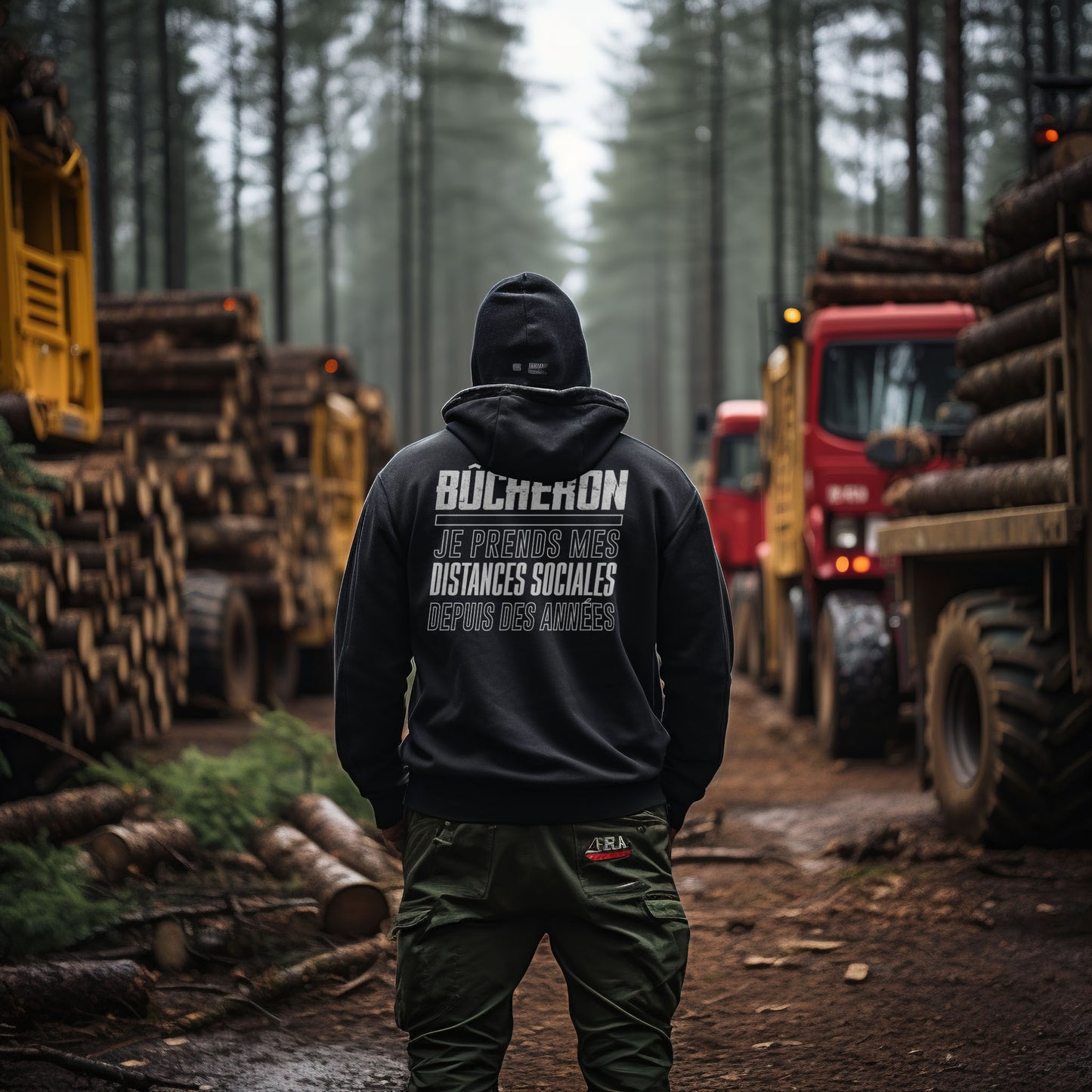 Bûcheron, expert en distances sociales