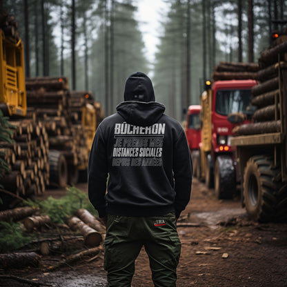 Bûcheron, expert en distances sociales