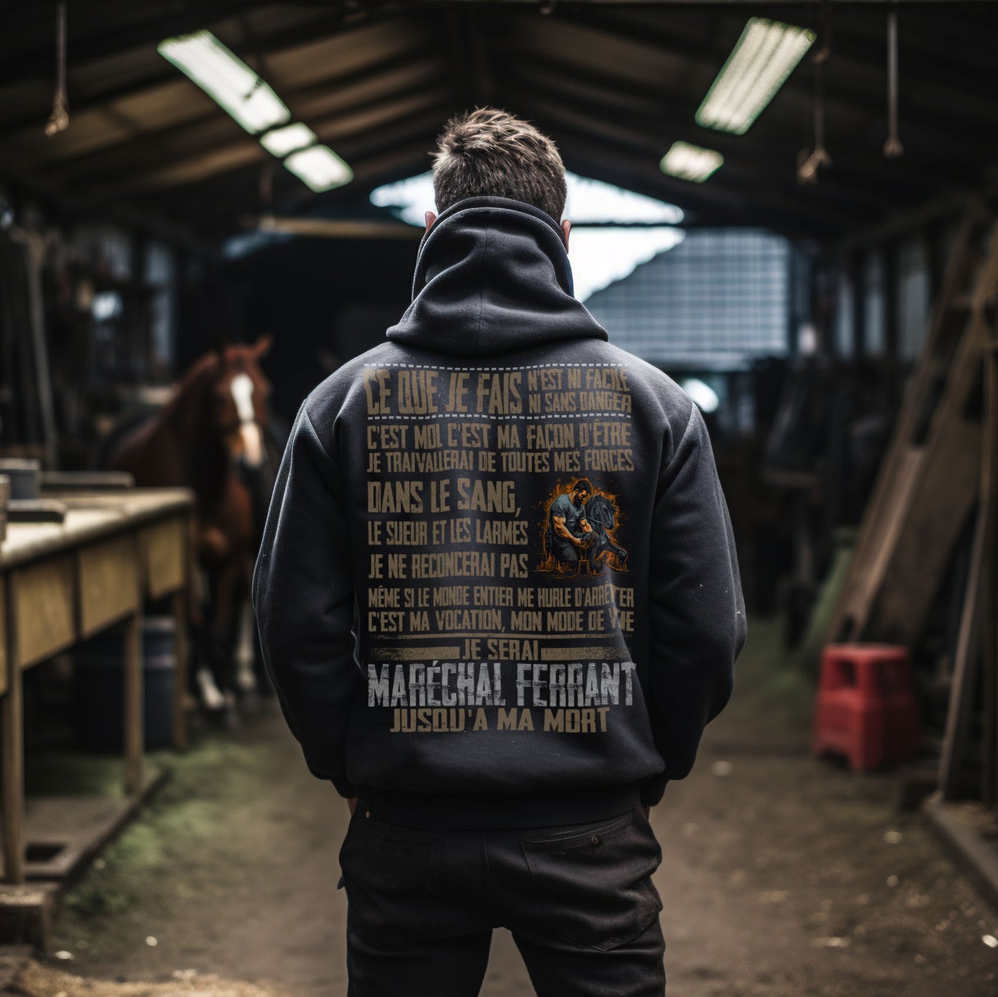 Je serai Maréchal ferrant jusqu'à ma mort