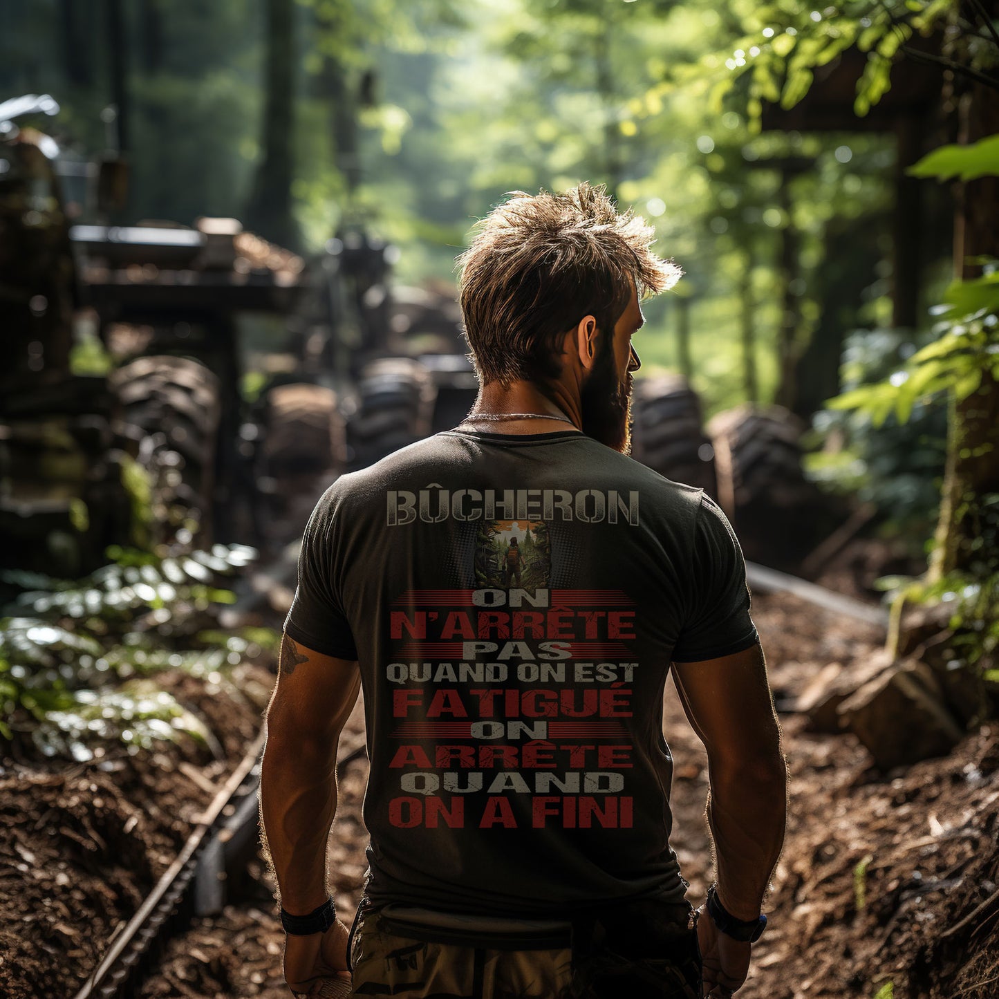 Bûcheron, on n'arrête pas quand on est fatigué