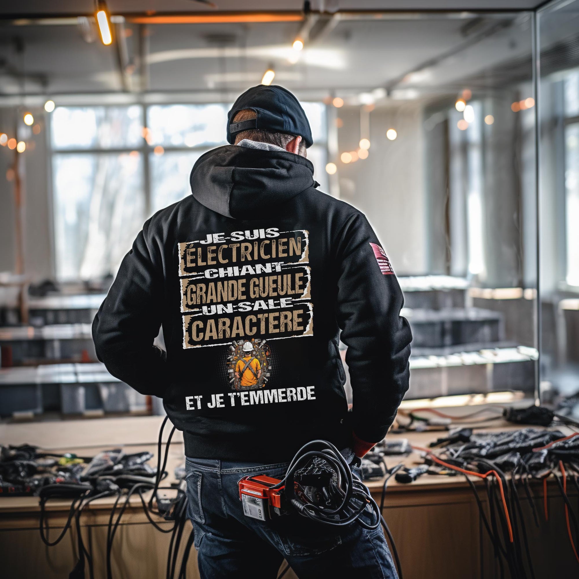 Électricien, chiant, grande gueule, un sale caractère