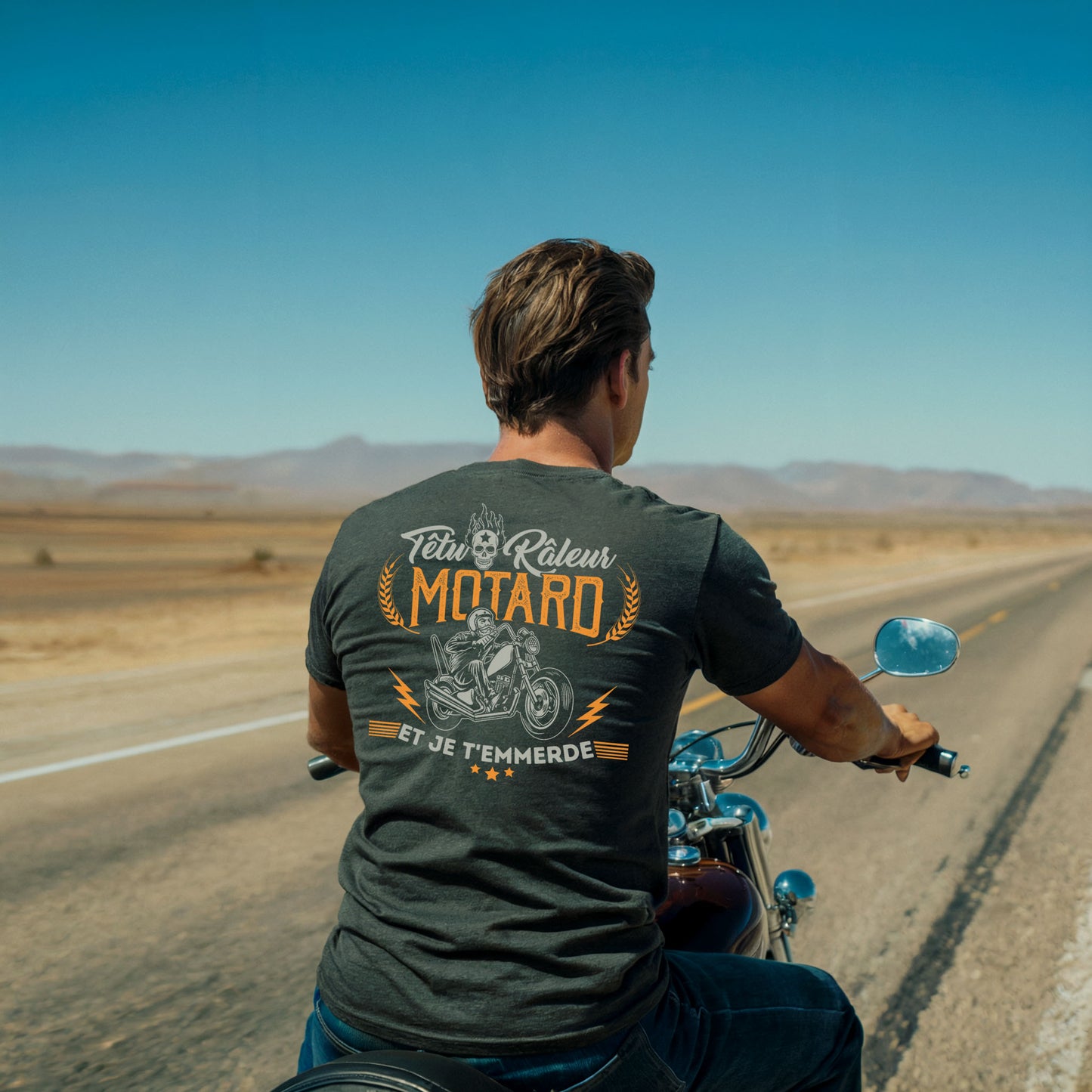 Têtu Râleur Motard et je t'emmerde