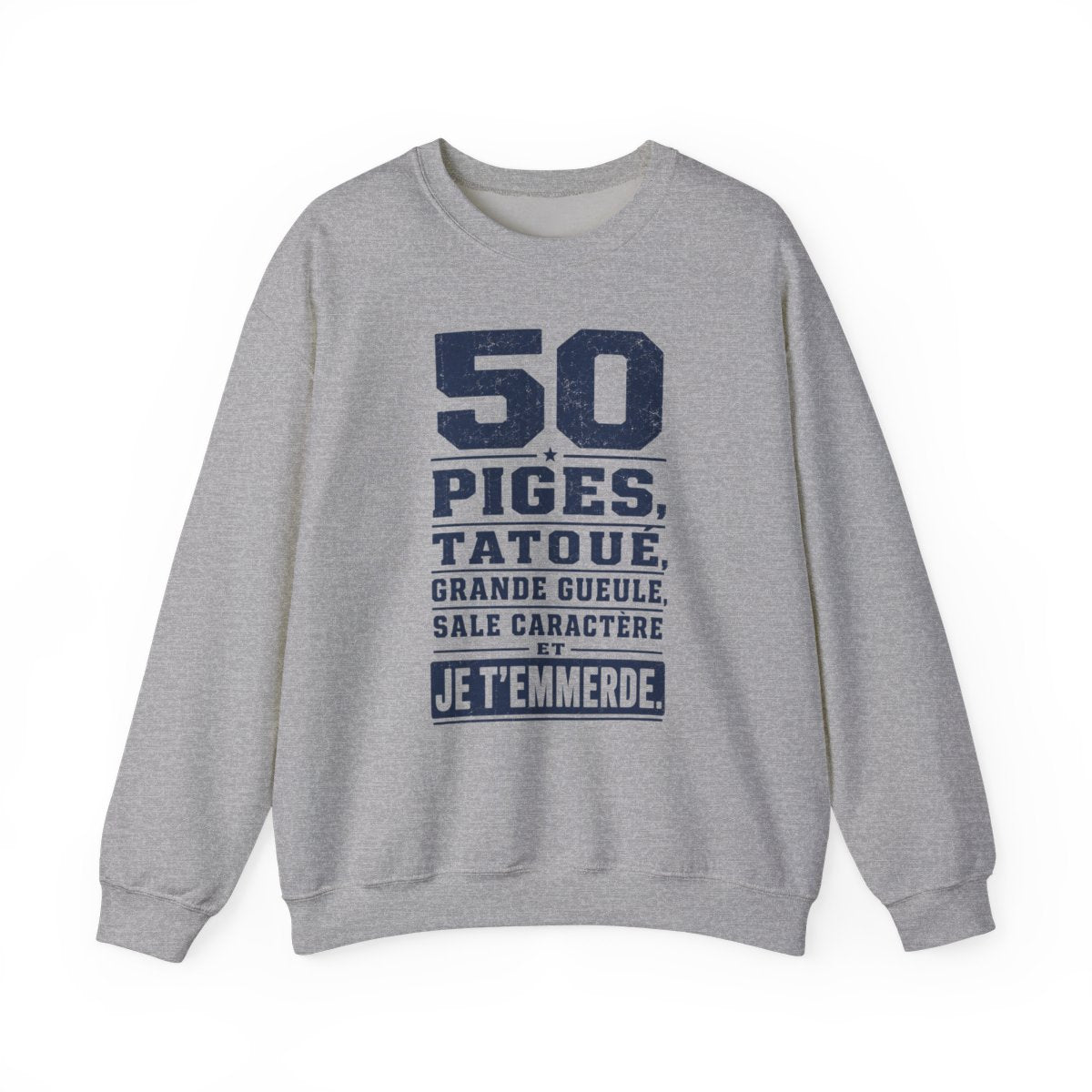 50 piges, tatoué, grande gueule, sale caractère et je t'emmerde