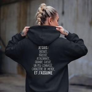 Tatouée, râleuse, attachiante, caractère de merde et j'assume