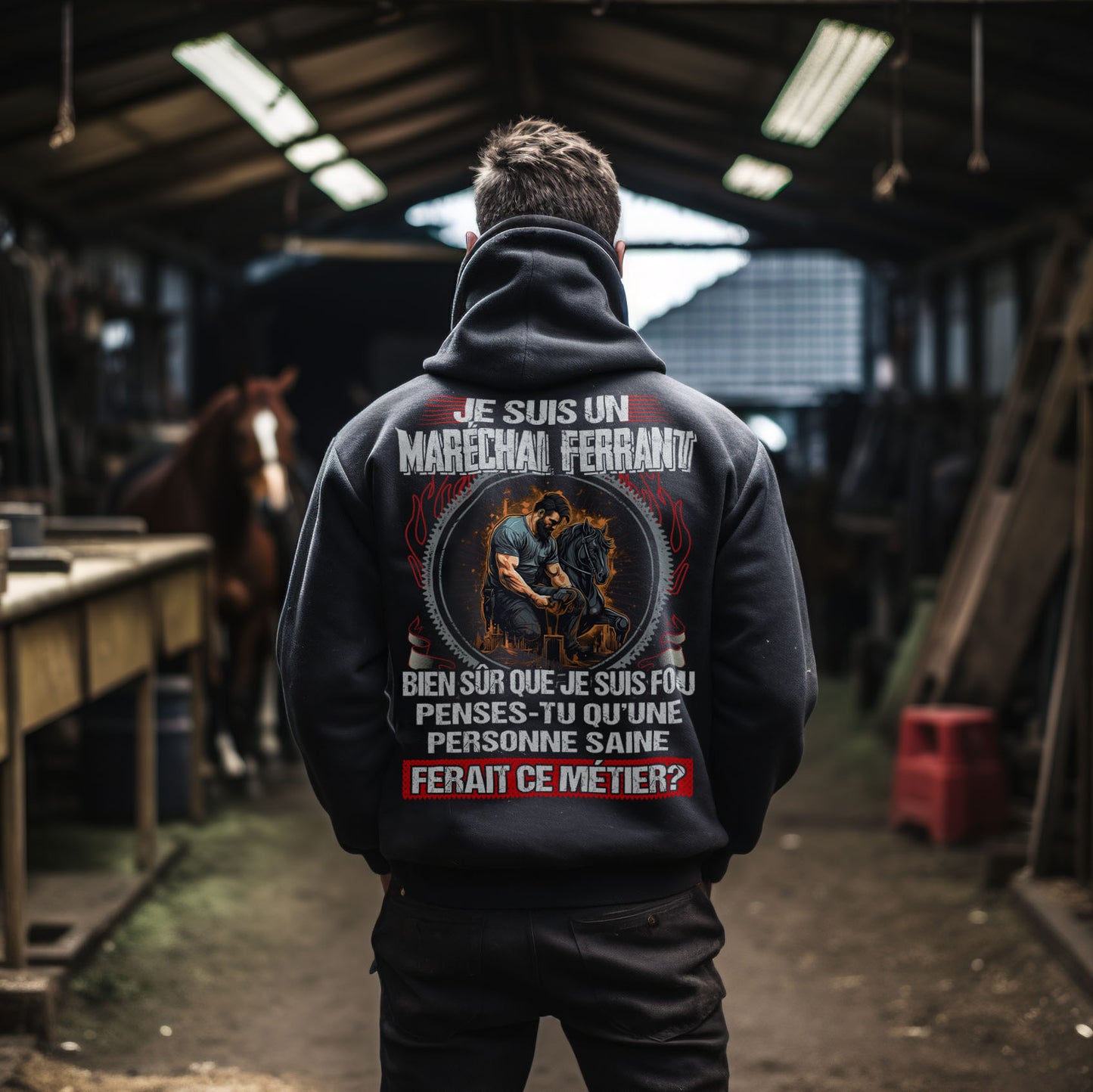 Je suis un Maréchal ferrant, fou mais pas insensé