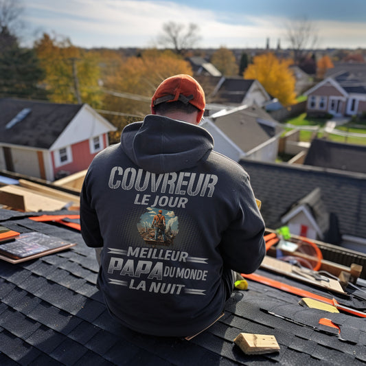Couvreur le jour, papa la nuit