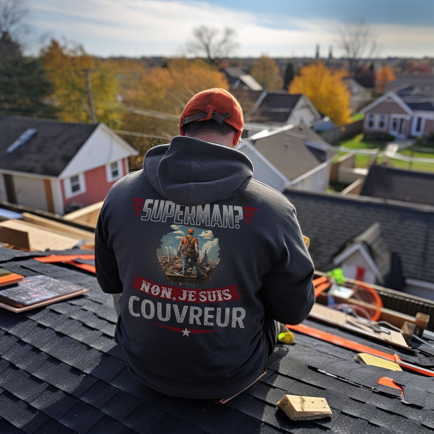 Superman ? Non, je suis Couvreur