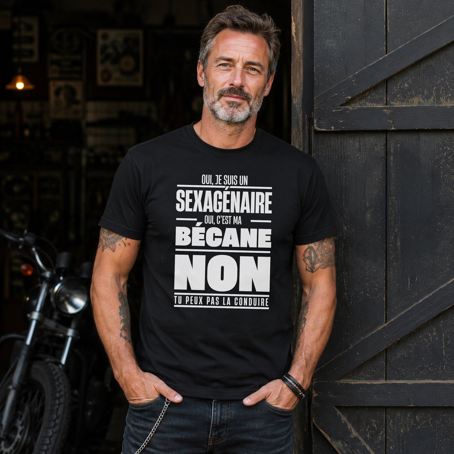 Oui, je suis un sexagénaire. Oui, c'est ma bécane
