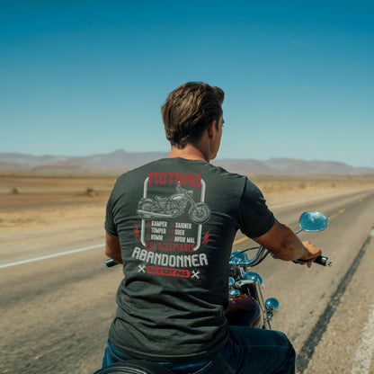 Ramper, tomber, vomir, saigner, suer, avoir mal est acceptable, abandonner ne l'est pas