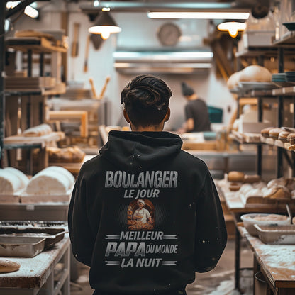 Boulanger le jour, papa la nuit