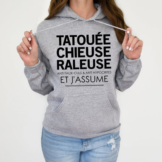 Tatouée, chieuse, râleuse, anti faux-culs & anti hypocrites et j'assume