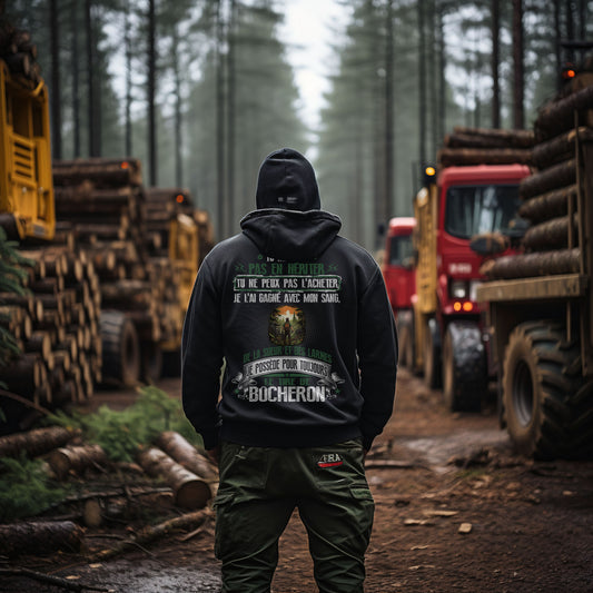 Je possède pour toujours le titre de Bûcheron