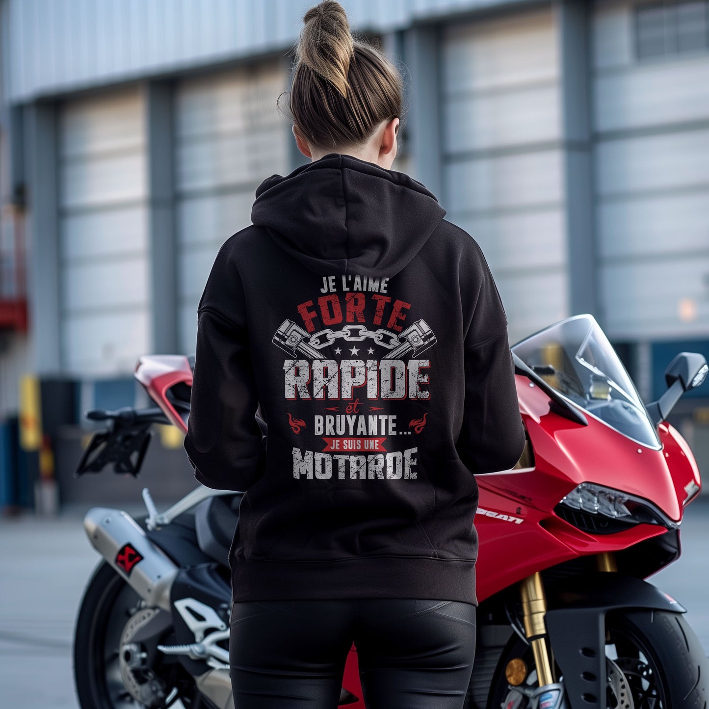 Je l'aime forte rapide et bruyante... je suis une motarde