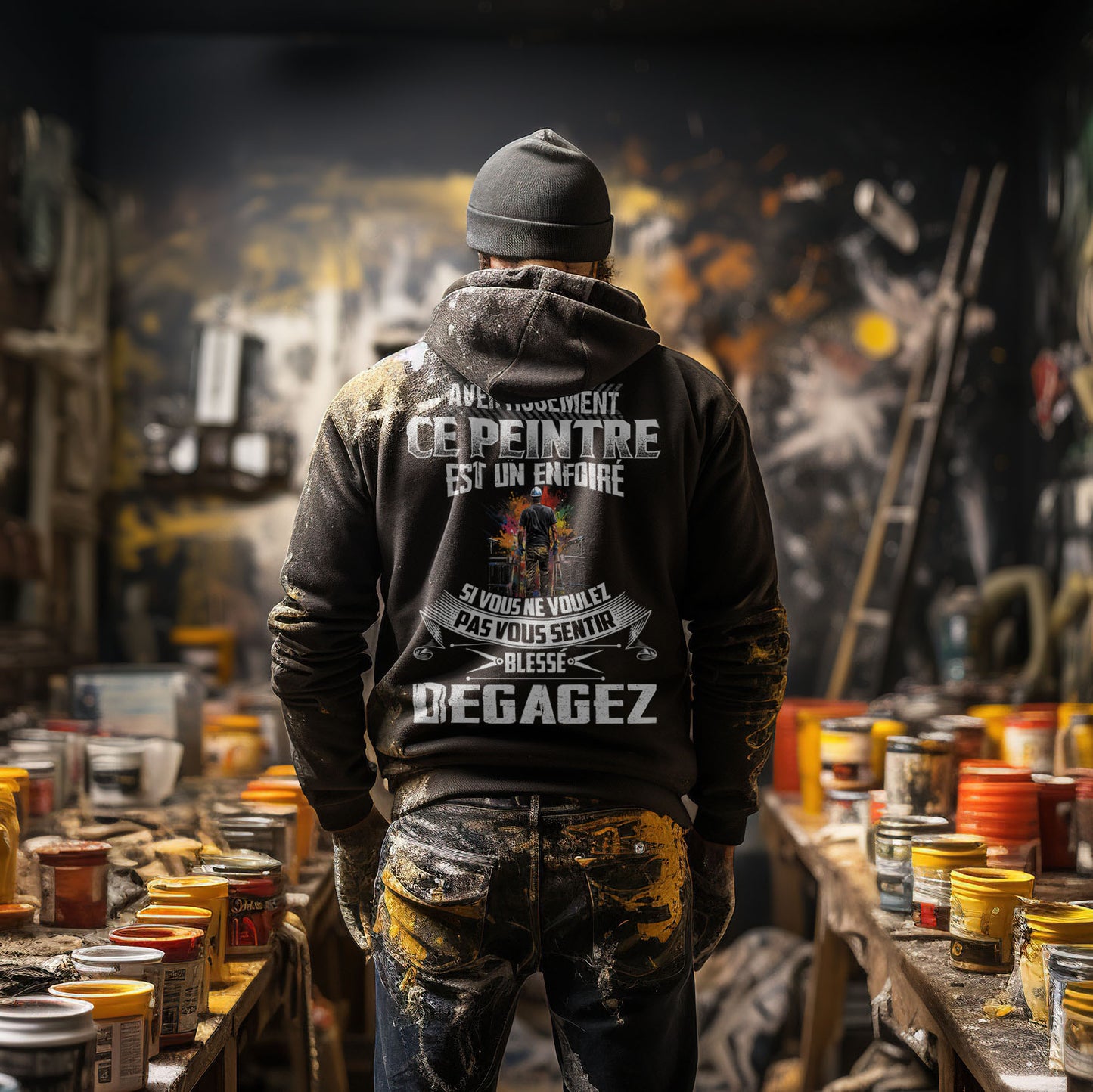 Peintre grincheux, sarcastique, imprévisible, non médicamenté