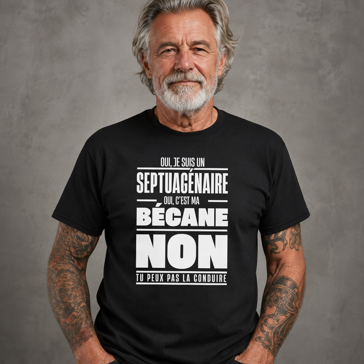 Oui, je suis un septuagénaire. Oui, c'est ma bécane