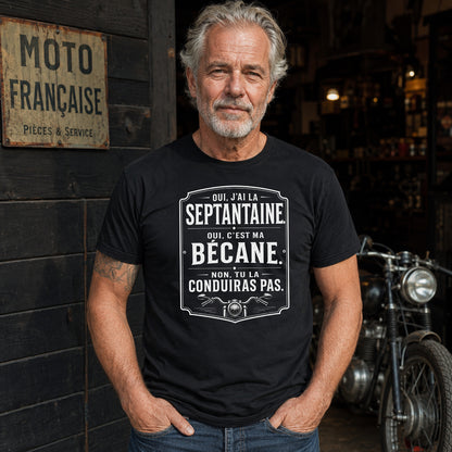 Oui, J'ai la septantaine. C'est ma bécane.