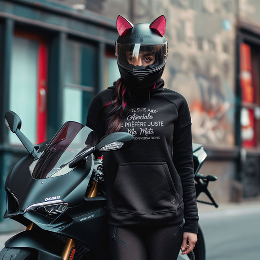 Je ne suis pas asociale je préfère juste ma moto à vos conversations