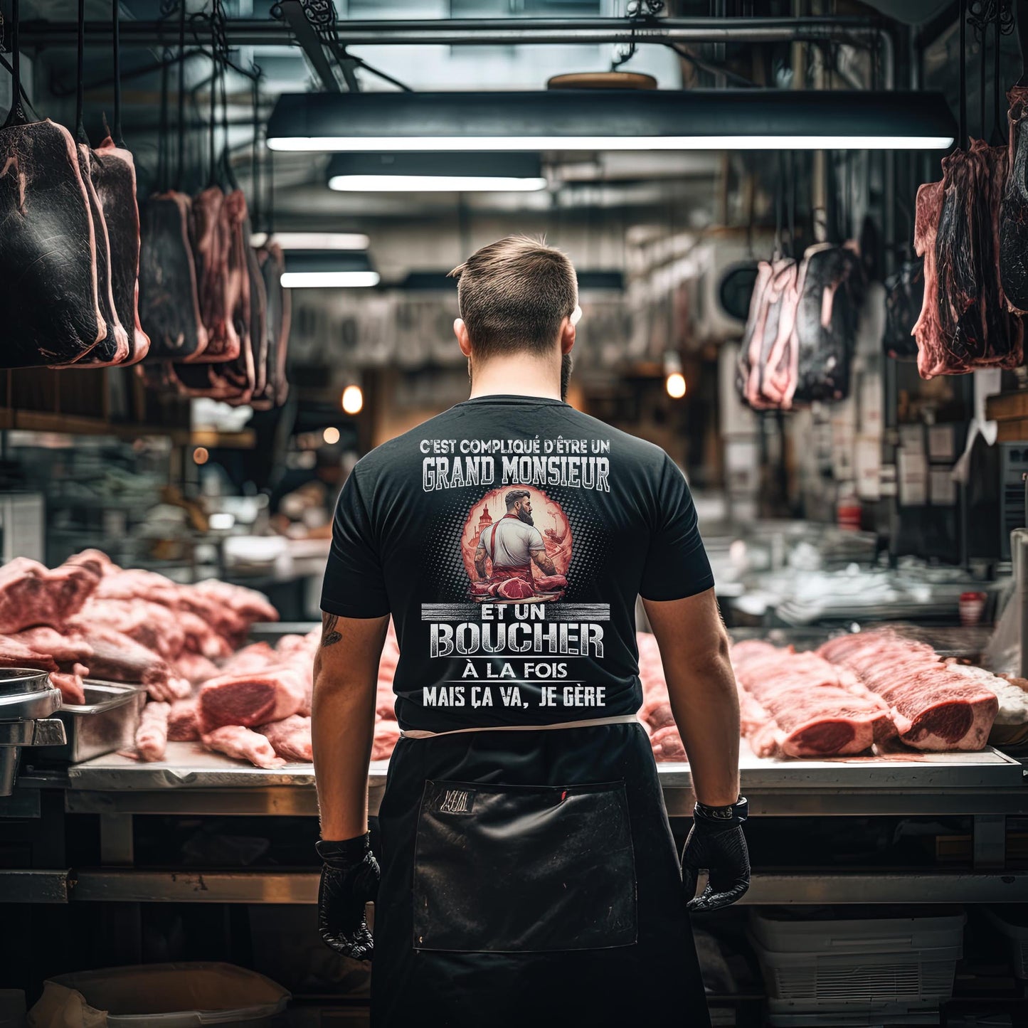 Grand monsieur et Boucher à la fois