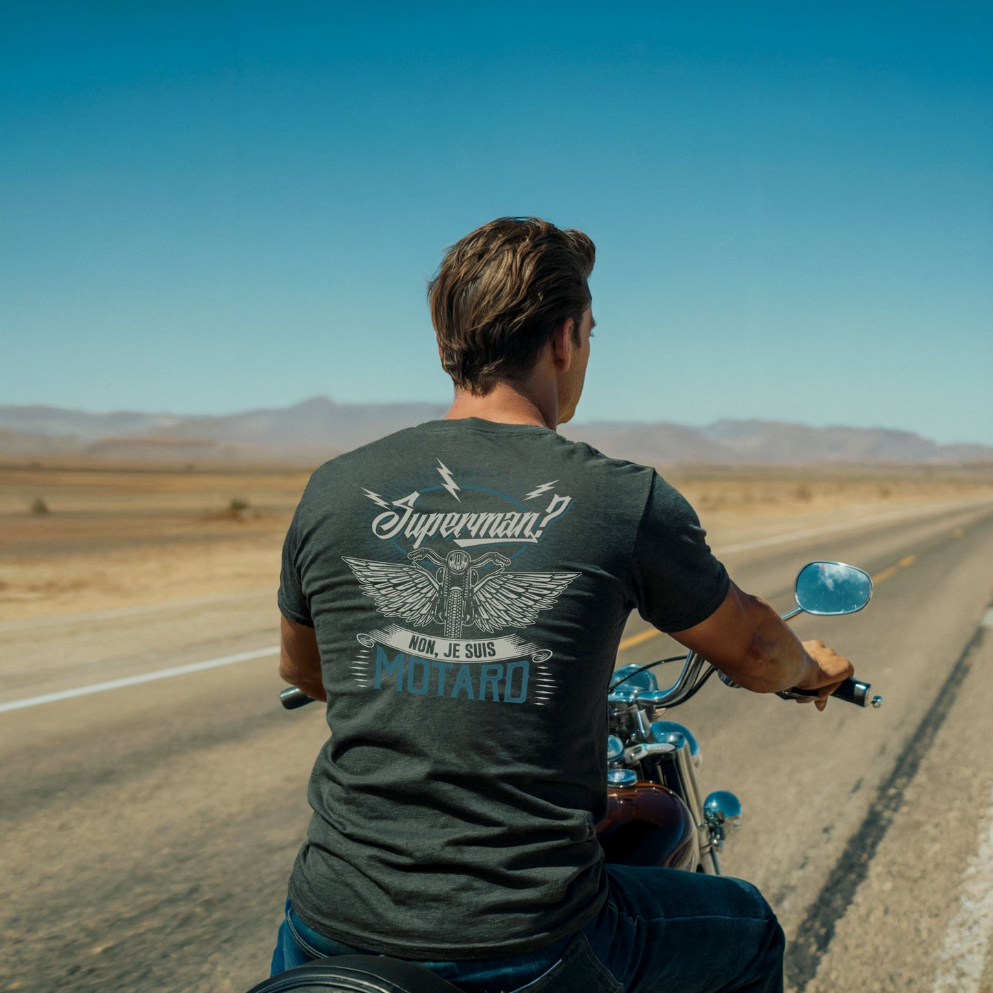 Superman ? Non, je suis motard