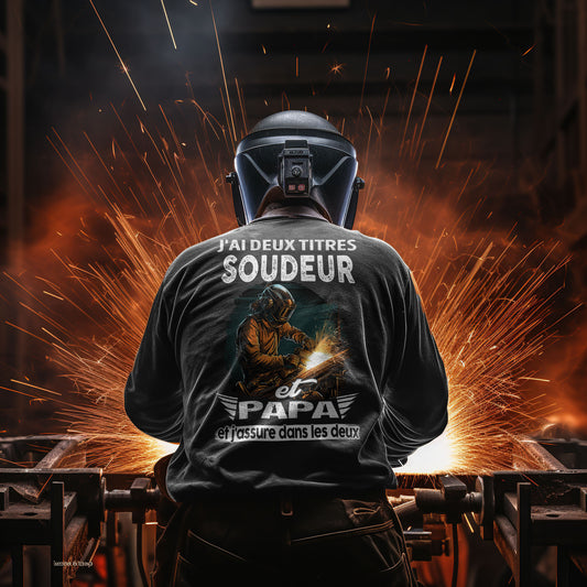 Soudeur et papa, et j'assure dans les deux
