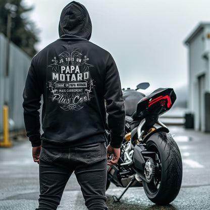 Je suis un papa motard comme un papa normal mais carrément plus cool