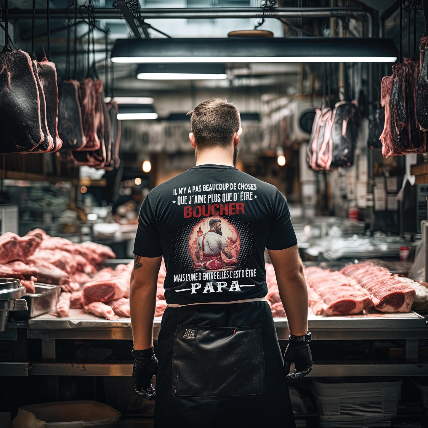 Boucher passionné, papa comblé