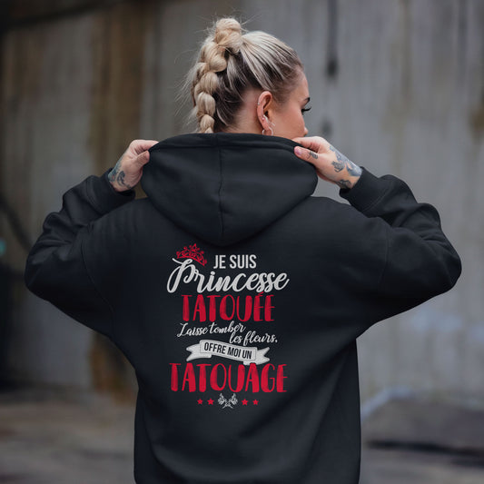 Je suis princesse tatouée, laisse tomber les fleurs, offre moi un tatouage