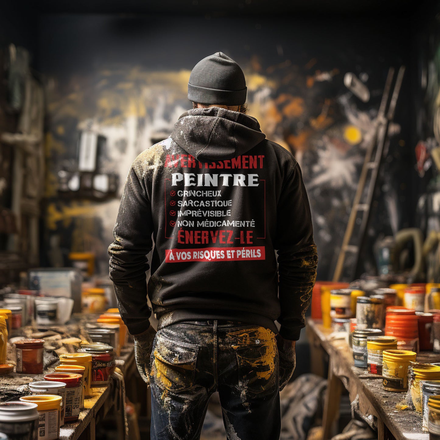 Peintre, grincheux, sarcastique, imprévisible, non médicamenté