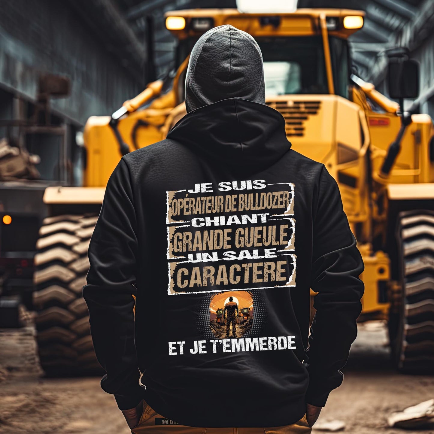 Opérateur de Bulldozer, chiant, grande gueule, un sale caractère