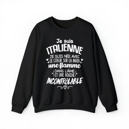 Je suis Italienne, je suis née avec le coeur sur la mai